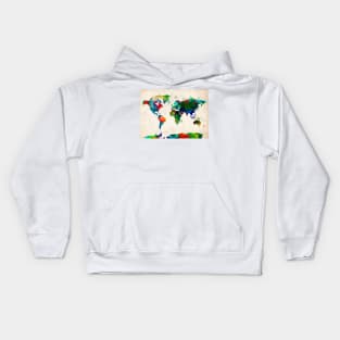 world map Kids Hoodie